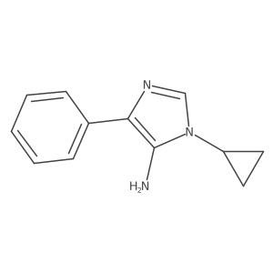 1-cyclopropyl-4-phenyl-1H-imidazol-5-amine结构式