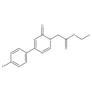 CCOC(=O)Cn1cnc(-c2ccc(F)cc2)cc1=O结构式