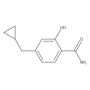 4-(Cyclopropylmethyl)-2-hydroxybenzamide结构式