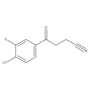 4-(4-Chloro-3-fluorophenyl)-4-oxobutanenitrile结构式