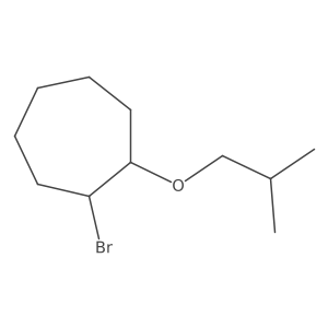 1-Bromo-2-(2-methylpropoxy)cycloheptane Structure