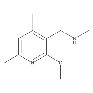 [(2-Methoxy-4,6-dimethylpyridin-3-yl)methyl](methyl)amine Structure