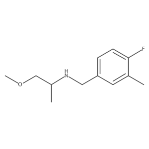 [(4-Fluoro-3-methylphenyl)methyl](1-methoxypropan-2-yl)amine Structure