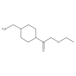 1-[4-(Aminomethyl)piperidin-1-yl]-2-ethoxyethanone结构式