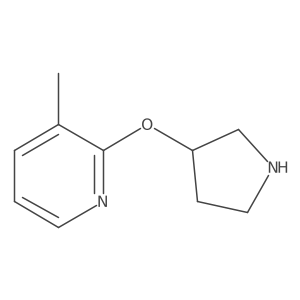 3-Methyl-2-(pyrrolidin-3-yloxy)pyridine Structure