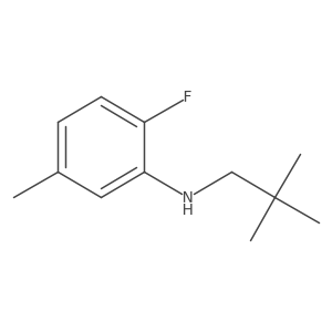 N-(2,2-dimethylpropyl)-2-fluoro-5-methylaniline Structure