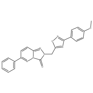 2-((3-(4-methoxyphenyl)-1,2,4-oxadiazol-5-yl)methyl)-6-phenyl-[1,2,4]triazolo[4,3-b]pyridazin-3(2H)-one Structure