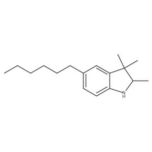 5-Hexyl-2,3-dihydro-2,3,3-trimethyl-1H-indole Structure