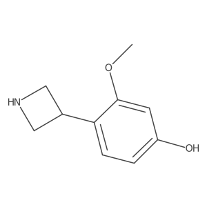 4-(Azetidin-3-yl)-3-methoxyphenol结构式