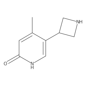 5-(3-Azetidinyl)-4-methyl-2(1H)-pyridinone结构式