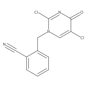 2-[(2,5-Dichloro-4-oxopyrimidin-1-yl)methyl]benzonitrile结构式