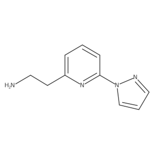 2-(6-(1H-pyrazol-1-yl)pyridin-2-yl)ethan-1-amine结构式