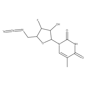 Uridine, 5a(2)-azido-3a(2),5a(2)-dideoxy-3a(2)-fluoro-5-methyl- Structure