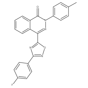 4-[3-(4-fluorophenyl)-1,2,4-oxadiazol-5-yl]-2-(4-methylphenyl)phthalazin-1(2H)-one结构式