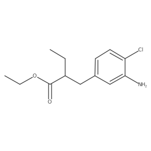 Ethyl 2-(3-amino-4-chlorobenzyl)butanoate结构式