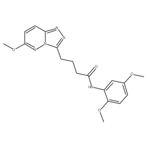 N-(2,5-dimethoxyphenyl)-4-(6-methoxy-[1,2,4]triazolo[4,3-b]pyridazin-3-yl)butanamide Structure