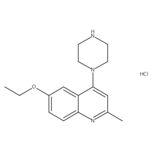 6-Ethoxy-2-methyl-4-(piperazin-1-yl)quinoline hydrochloride结构式