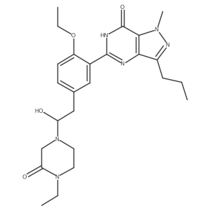Isopiperazinonafil Structure