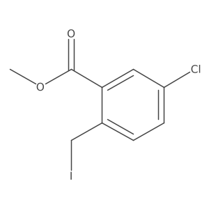 Methyl 5-chloro-2-(iodomethyl)benzoate结构式