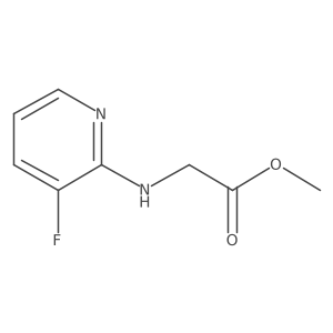 (3-Fluoro-pyridin-2-ylamino)-acetic acid methyl ester Structure