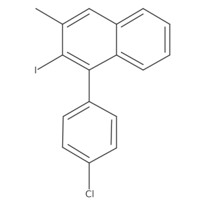 1-(4-Chlorophenyl)-2-iodo-3-methylnaphthalene结构式