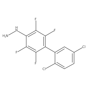 (2',5'-Dichloro-2,3,5,6-tetrafluoro-biphenyl-4-yl)-hydrazine Structure