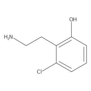 2-(2-Aminoethyl)-3-chlorophenol Structure