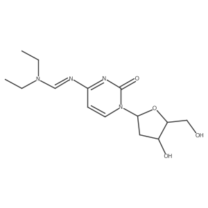 Cytidine, 2'-deoxy-N-[(diethylamino)methylene]-结构式