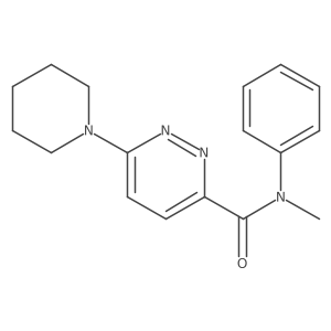 N-methyl-N-phenyl-6-(piperidin-1-yl)pyridazine-3-carboxamide Structure