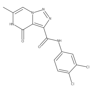 N-(3,4-dichlorophenyl)-6-methyl-4-oxo-4,5-dihydro[1,2,3]triazolo[1,5-a]pyrazine-3-carboxamide结构式