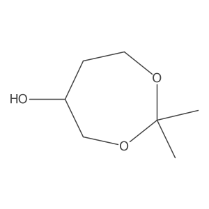 2,2-Dimethyl-1,3-dioxepan-5-ol结构式
