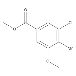Methyl 4-bromo-3-chloro-5-methoxybenzoate Structure