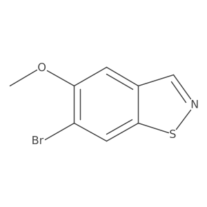 6-Bromo-5-methoxy-1,2-benzisothiazole Structure