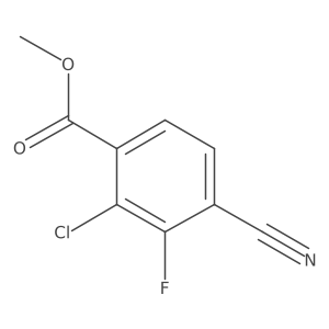 Methyl 2-chloro-4-cyano-3-fluorobenzoate Structure