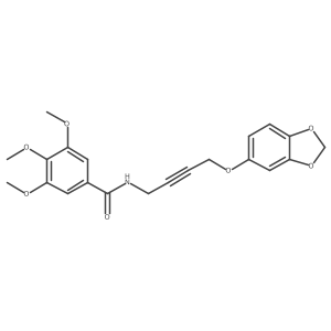 N-(4-(benzo[d][1,3]dioxol-5-yloxy)but-2-yn-1-yl)-3,4,5-trimethoxybenzamide Structure