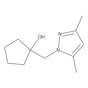 1-[(3,5-dimethyl-1H-pyrazol-1-yl)methyl]cyclopentan-1-ol结构式