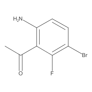 1-(6-Amino-3-bromo-2-fluorophenyl)ethan-1-one Structure