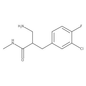 3-amino-2-[(3-chloro-4-fluorophenyl)methyl]-N-methylpropanamide Structure