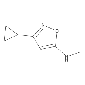 3-cyclopropyl-N-methyl-1,2-oxazol-5-amine结构式