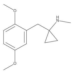 1-[(2,5-dimethoxyphenyl)methyl]-N-methylcyclopropan-1-amine结构式