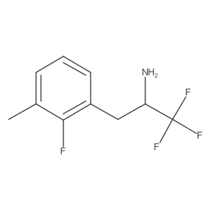 1,1,1-Trifluoro-3-(2-fluoro-3-methylphenyl)propan-2-amine Structure