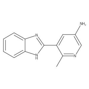 Cc1ncc(N)cc1-c1nc2ccccc2[nH]1结构式