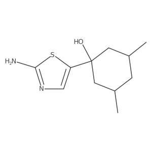1-(2-Amino-1,3-thiazol-5-yl)-3,5-dimethylcyclohexan-1-ol Structure
