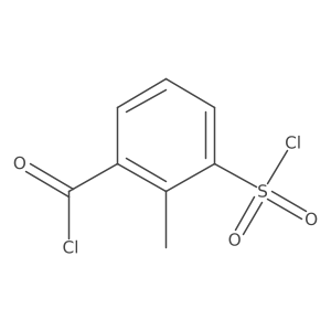 3-(Chlorosulfonyl)-2-methylbenzoyl chloride Structure