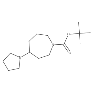 Tert-butyl 4-(pyrrolidin-1-yl)azepane-1-carboxylate结构式