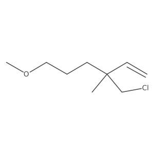 3-(Chloromethyl)-6-methoxy-3-methylhex-1-ene结构式