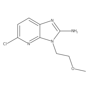 5-Chloro-3-(2-methoxyethyl)-3H-imidazo[4,5-b]pyridin-2-amine结构式