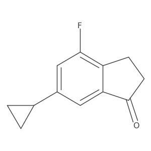 6-Cyclopropyl-4-fluoro-2,3-dihydro-1H-inden-1-one Structure