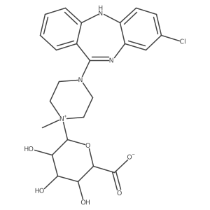 Clozapine N-beta-D-Glucuronide结构式