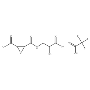 N3-(DL-trans-Carbamoyloxirane-2-carbonyl)-L-2,3-diaminopropanoicAcidTrifluoroacetate Structure